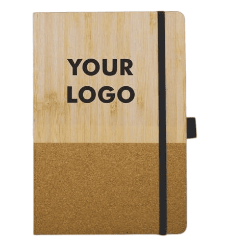 Bamboo cork notebook with Elastic Fastener Bamboo cork notebook with Elastic Fastener