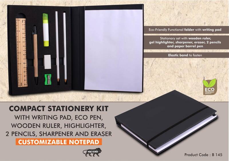Compact Stationery kit with Writing pad,