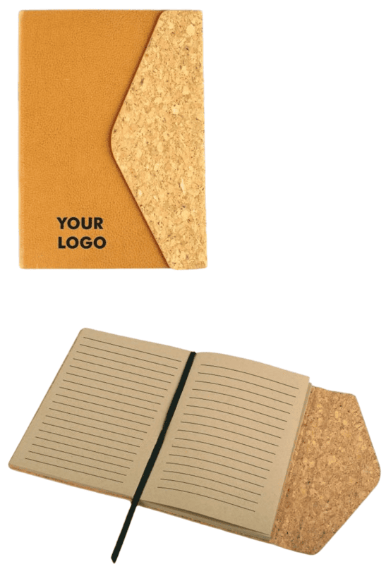 Cork Magnetic Envelope style Notebook with recycled pages Cork Magnetic Envelope style Notebook with recycled pages