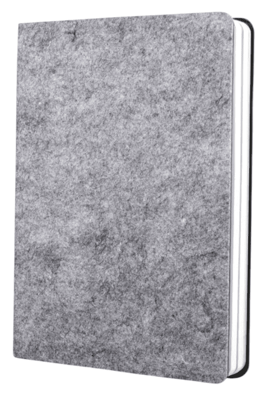 EcoFelt Notebook with bookmark ribbon EcoFelt Notebook with bookmark ribbon