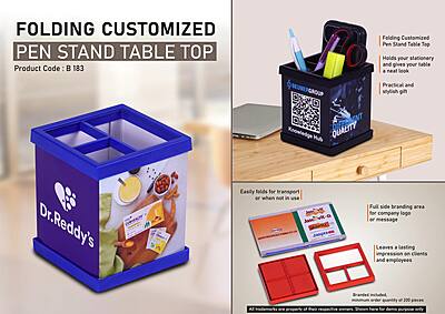 Folding Customized Pen Stand Table