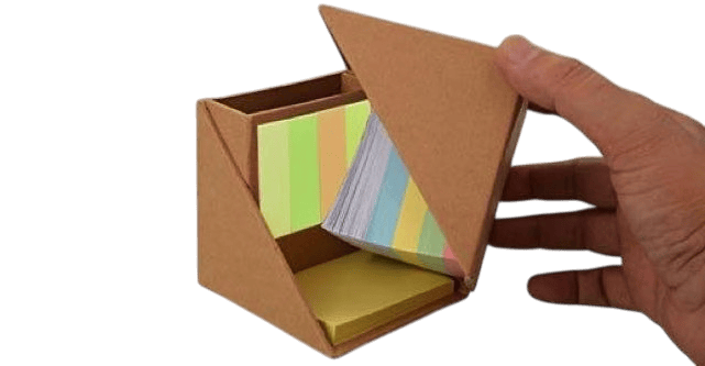Folding paper cube (with memopad and tumbler) Folding paper cube (with memopad and tumbler)