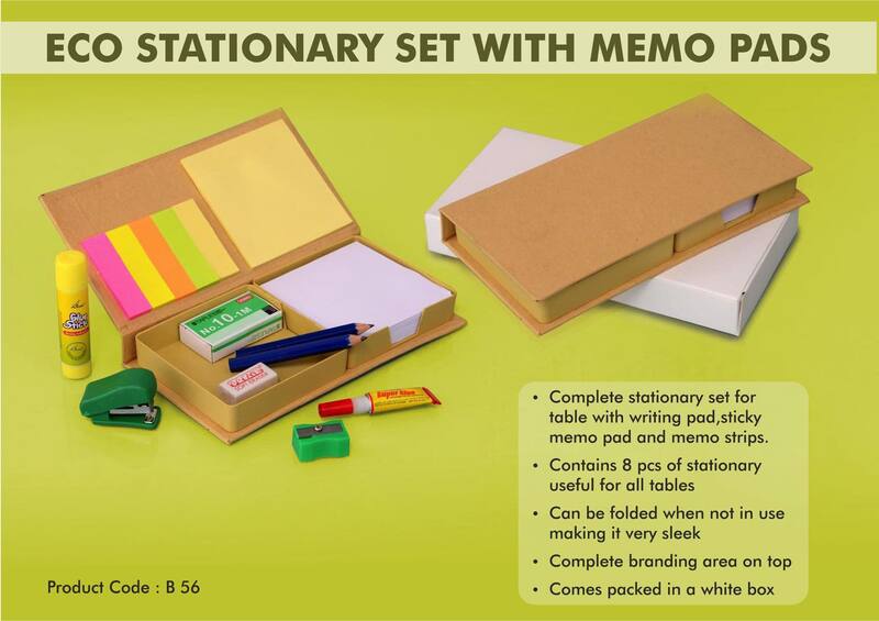 Eco Stationary set with memo pads Eco Stationary set with memo pads