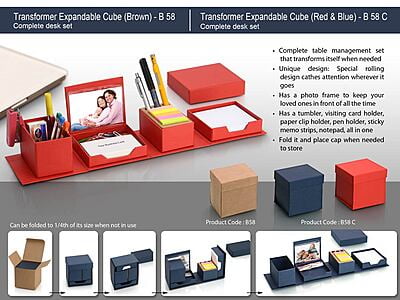 Transformer Colour Expandable Cube: Complete Desk Set