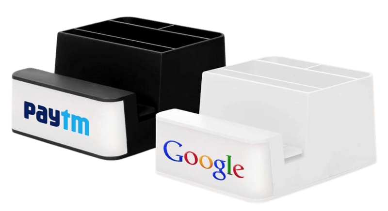 Powerglow Mobile stand with paper clip holder, visiting card holder and tumbler Powerglow Mobile stand with paper clip holder, visiting card holder and tumbler