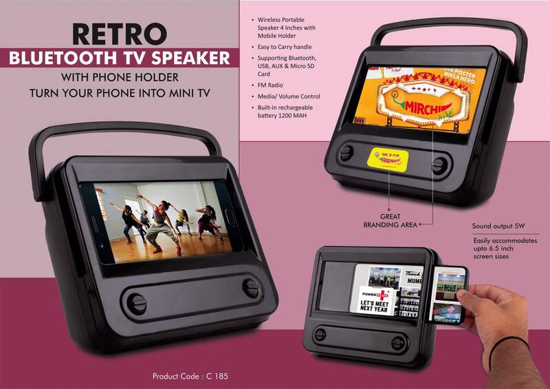 Retro Bluetooth TV Speaker with Phone holder Retro Bluetooth TV Speaker with Phone holder