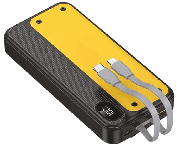 ZapX 10: 10,000 mAh Power bank with Display & In-Built Cables ZapX 10: 10,000 mAh Power bank with Display & In-Built Cables