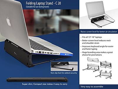 Folding laptop stand
