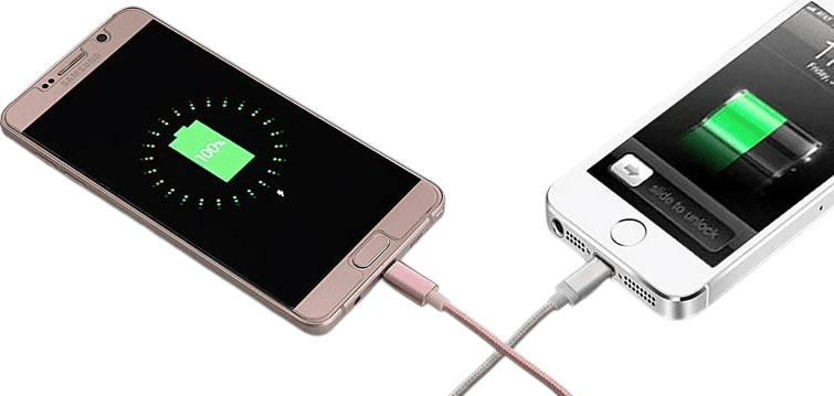 2 side cable for Android and iPhone with light 2 side cable for Android and iPhone with light