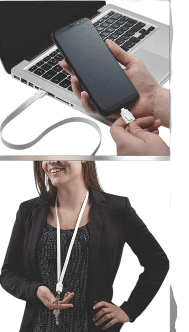 Lanyard charging cable Lanyard charging cable
