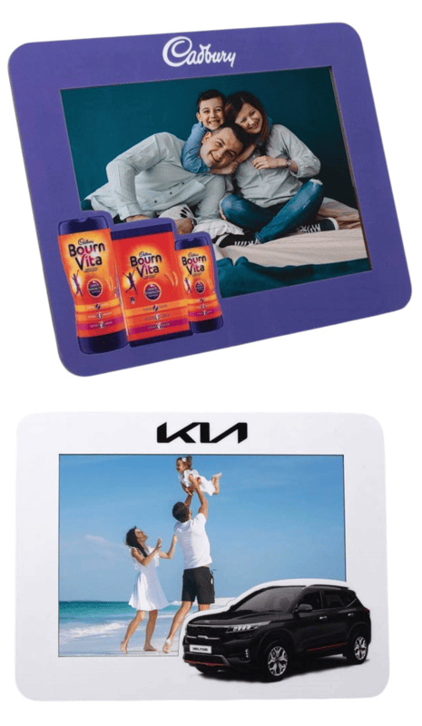 Out of the box High Gloss Photo Frame in MDF | With customized frame & insert | Photo size 5×7 inch