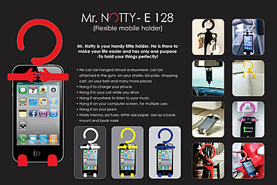 Mr. Notty: Flexible mobile holder