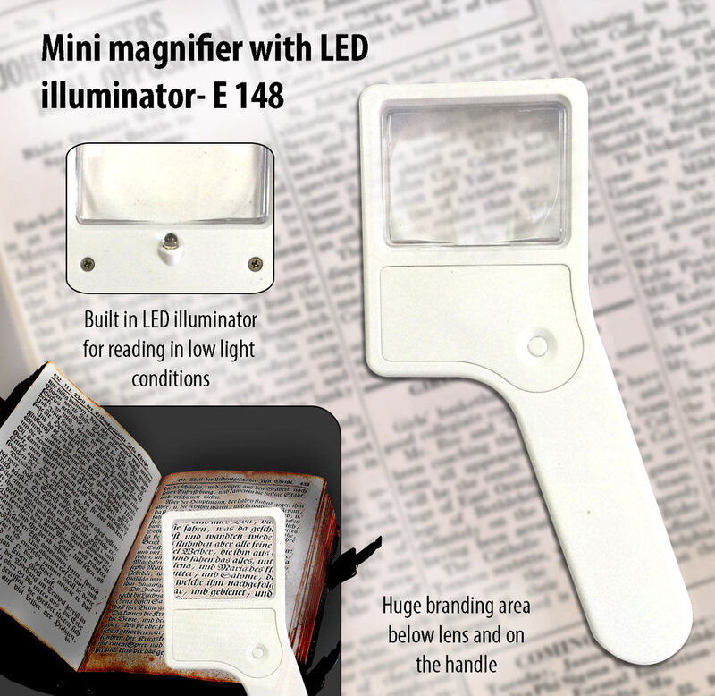 Mini magnifier with torch Mini magnifier with torch