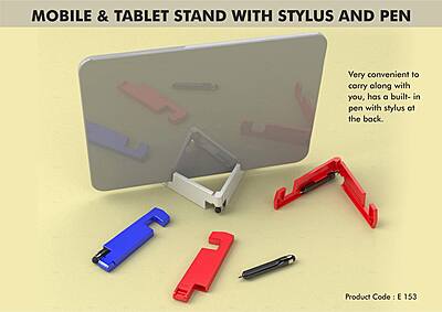 Mobile & Tablet stand with stylus and pen