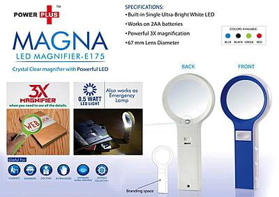 Power Plus Magna: Magnifier With Lamp Function( With Half Watt Led)