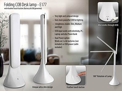 Folding Cob Desk Lamp With Feather Touch Button