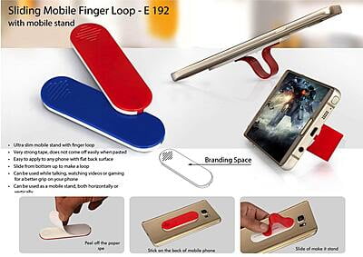 Sliding Mobile Finger Loop (With Mobile Stand)