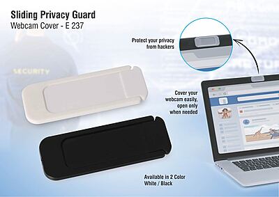 Sliding privacy guard webcam cover