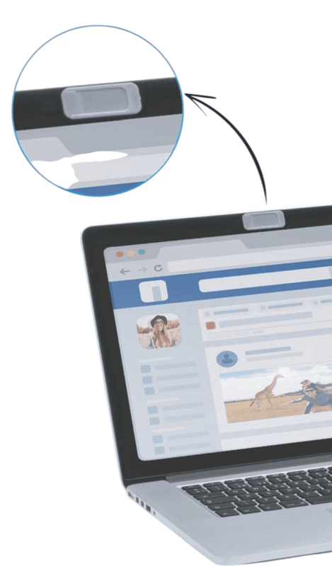 Sliding privacy guard webcam cover Sliding privacy guard webcam cover