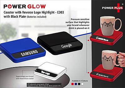 PowerGlow coaster with Reverse logo highlight