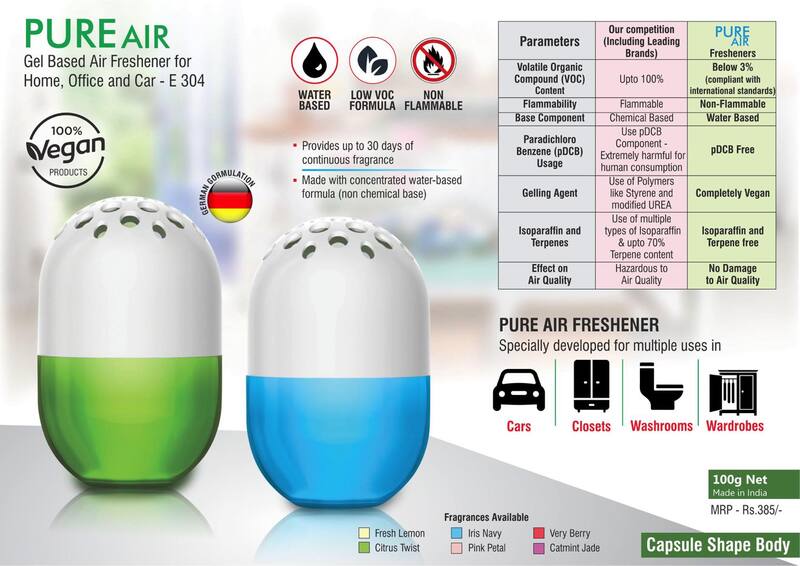 Pure Air: Gel based air freshener Pure Air: Gel based air freshener