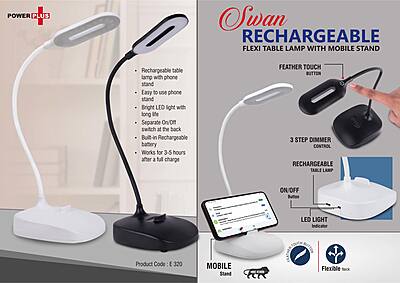 Rechargeable Flexi table lamp with Mobile stand