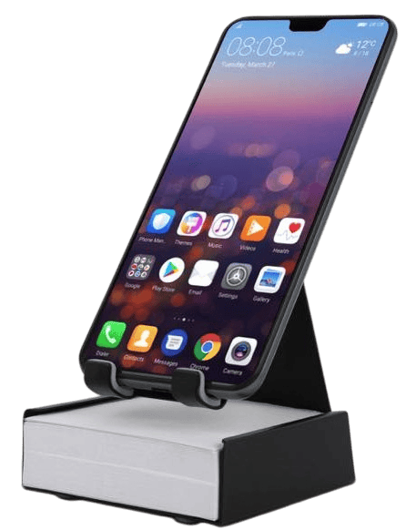 Metal mobile stand with Writing pad holder