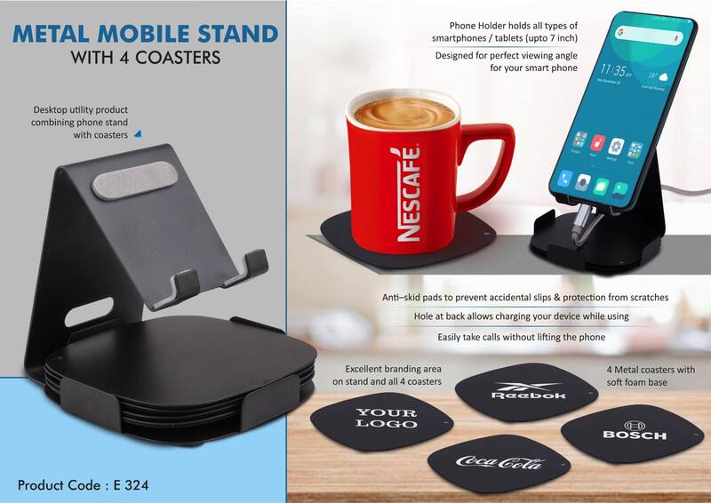 Metal mobile stand with 4 Coasters Metal mobile stand with 4 Coasters