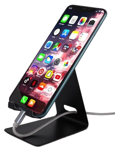 Metal mobile stand with top adjustable neck