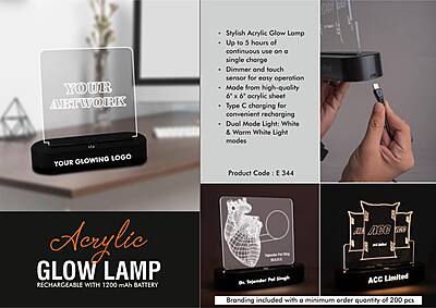 Acrylic Glow Lamp – Rechargeable|