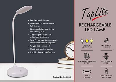 TapLite : Rechargeable LED lamp