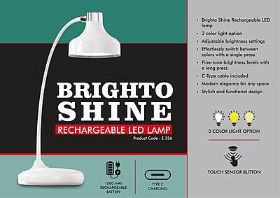 Brighto Shine : Rechargeable LED lamp