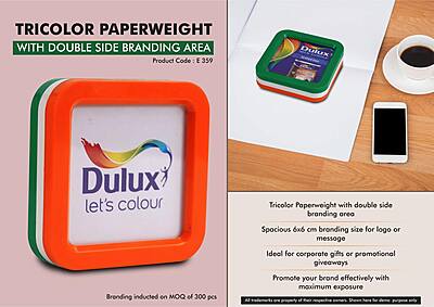 Tricolor Paperweight