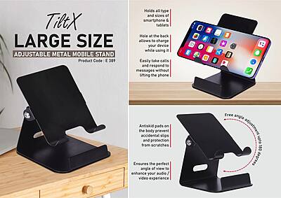 TiltX: Large size Adjustable metal mobile stand