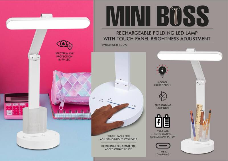 Mini Boss: Rechargeable Folding LED lamp with Touch panel Brightness adjustment Mini Boss: Rechargeable Folding LED lamp with Touch panel Brightness adjustment