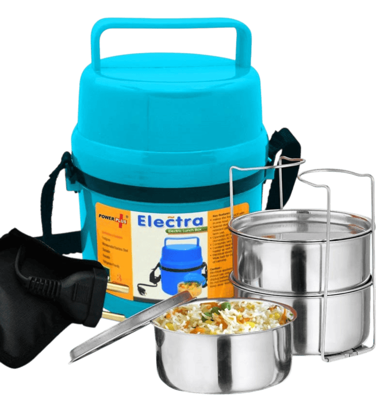 Power Plus Electra Lunch Box Steel – 3 Container Power Plus Electra Lunch Box Steel – 3 Container