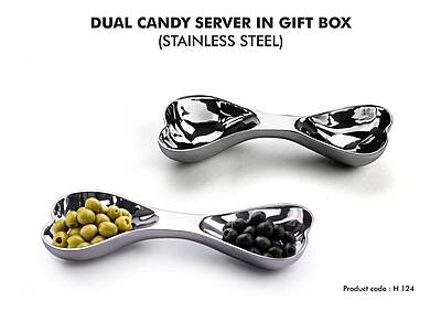 Stainless steel Dual Candy Server