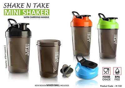 Shake n Take: Mini shaker with Handle