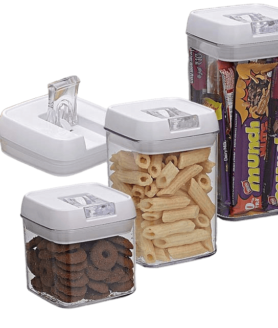 Crystal Air-tight Container with Easy Lock Lid Crystal Air-tight Container with Easy Lock Lid