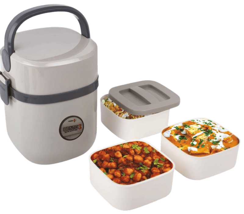 Bento Travel Lunch box with 3 plastic containers