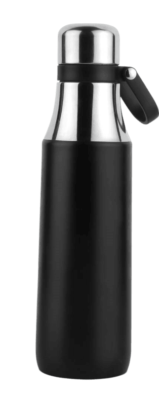 Wilson: Stainless steel flask with carry handle Wilson: Stainless steel flask with carry handle