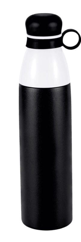 Pearl Double cap Vacuum bottle in metallic finish with carry loop Pearl Double cap Vacuum bottle in metallic finish with carry loop
