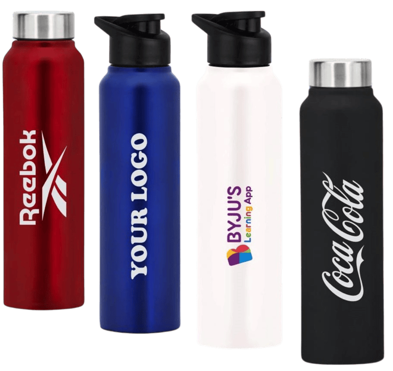 Straight steel single wall bottle Colored | Capacity 750ml approx