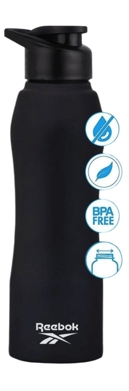 Curvy steel bottle Colored | Capacity 1L approx Curvy steel bottle Colored | Capacity 1L approx