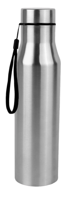 Long cola stainless steel single wall bottle with carry strap Long cola stainless steel single wall bottle with carry strap