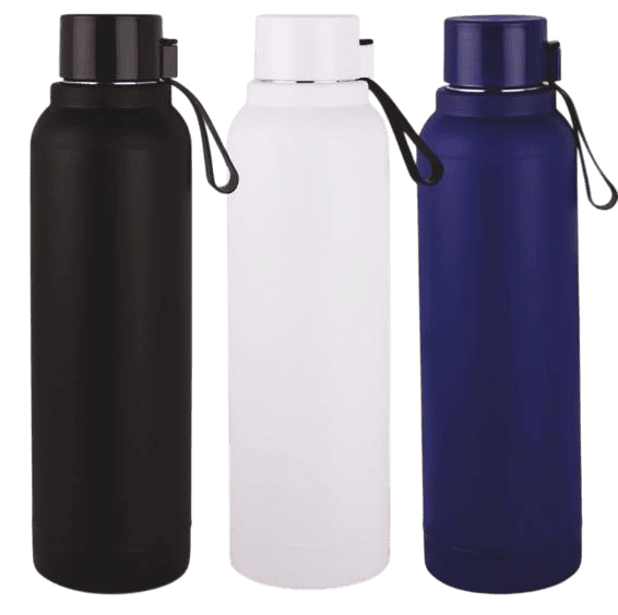 Candy: Insulated Steel Bottle with carry strap in Matte Finish | Keeps Hot & Cold Candy: Insulated Steel Bottle with carry strap in Matte Finish | Keeps Hot & Cold