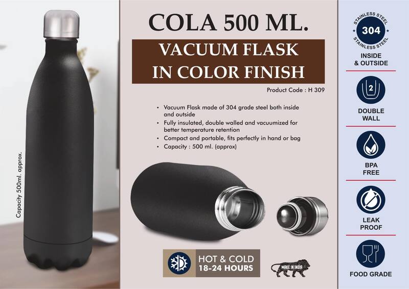 Cola 500 ml Vacuum flask in Color Finish Cola 500 ml Vacuum flask in Color Finish