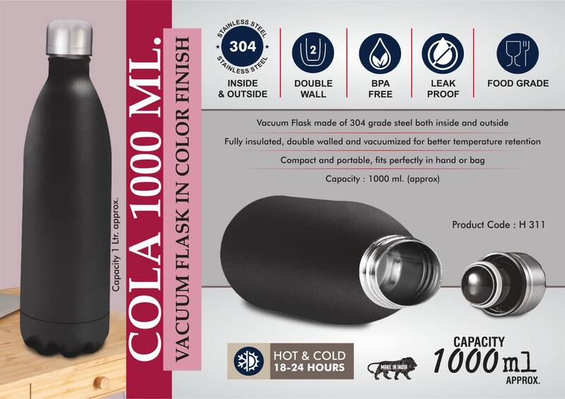 Cola 1000 ml Vacuum flask in Color Finish Cola 1000 ml Vacuum flask in Color Finish