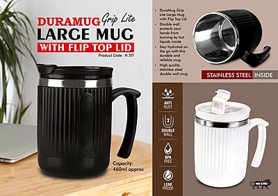 DuraMug Grip Lite: Large steel mug