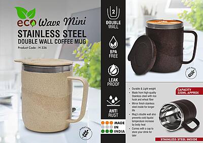 EcoWave Mini: Stainless Steel Double wall Coffee mug
